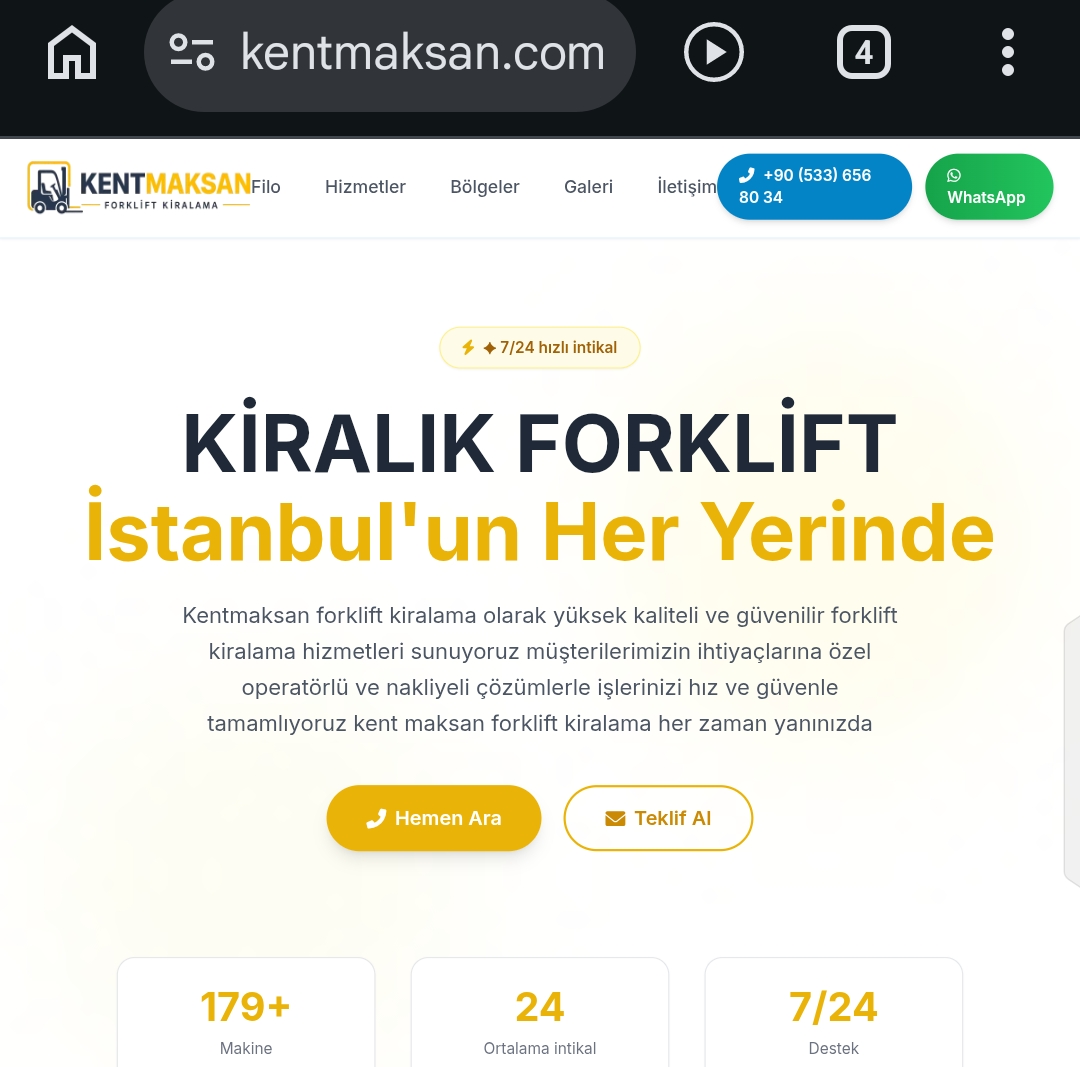 🚜 Kentmaksan – Kurumsal Web Altyapısı, SEO ve Dijital Pazarlama Dönüşüm Projesi
